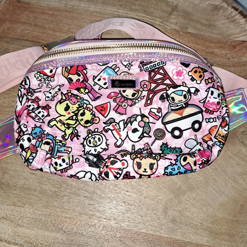 Rare Exclusive Tokidoki Fanny Pack Kimono Collection Exclusive Pink Gold Zipper